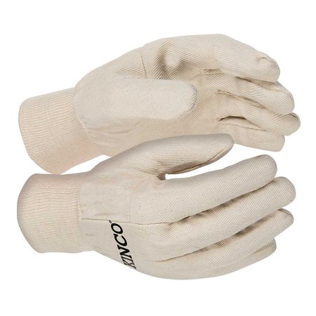 KINCO Lightweight Cotton Chore Gloves, Dozen Pair 808 L 12PK